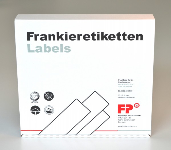 Frankieretiketten XL für Streifengeber PostBase